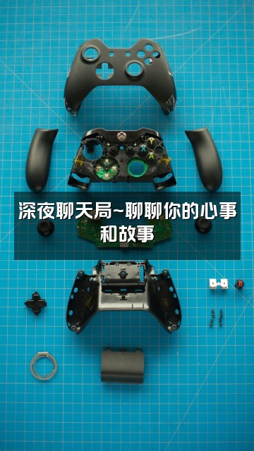 抖音逝呆呆视频封面：深夜聊天局~聊聊你的心事和故事